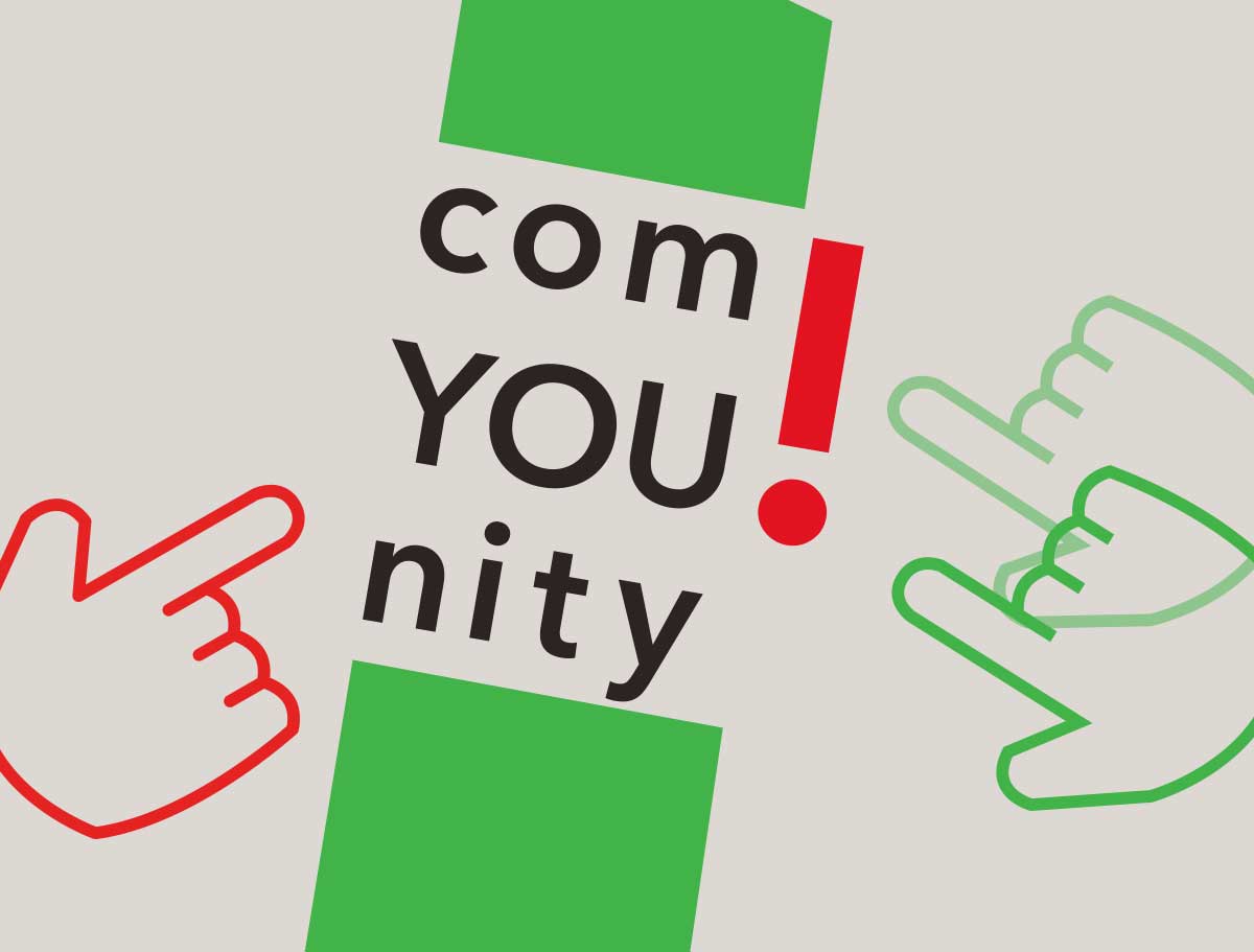 Schriftzug von comYOU!nity