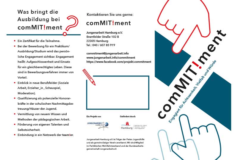 Vorschaubild des Flyer comMIT!ment Flyer für Eltern