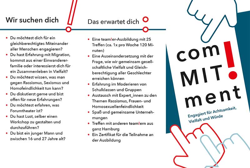 Vorschaubild des Flyer comMIT!ment für Jugendliche