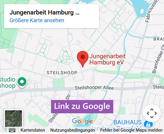Google-Link mit Vorschaubild der Karte: Zweigstelle Steilshoop